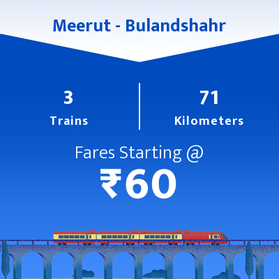 Meerut To Bulandshahr Trains